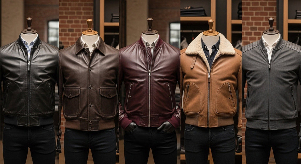 Men’s Leather Bomber Jackets: Classic Design Meets Modern Fashion