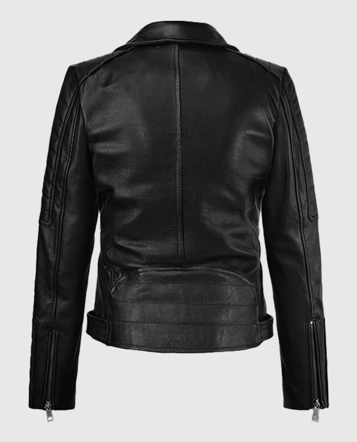 Victoria Justice Black Leather Jacket