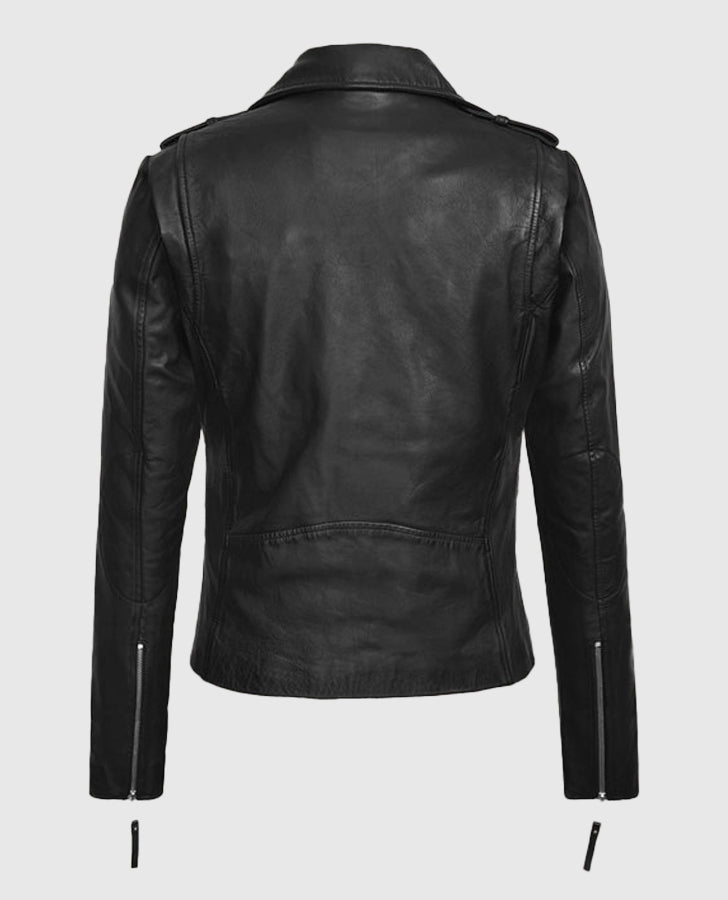 Elsa Pataky Black Leather Jacket