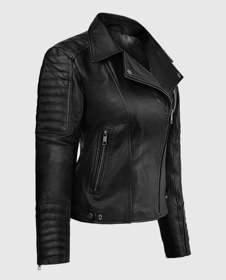 Victoria Justice Black Leather Jacket
