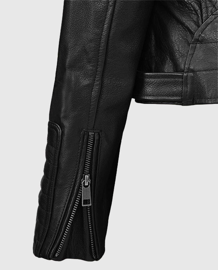 Victoria Justice Black Leather Jacket