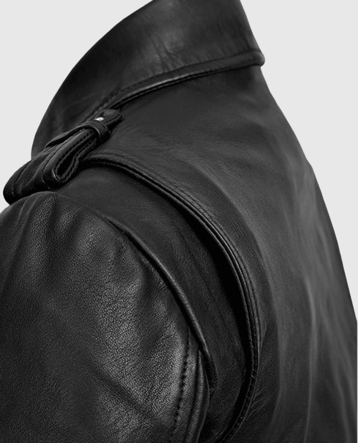 Elsa Pataky Black Leather Jacket