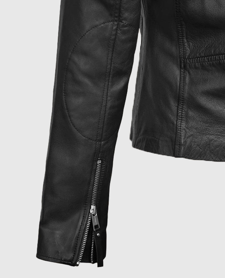 Elsa Pataky Black Leather Jacket