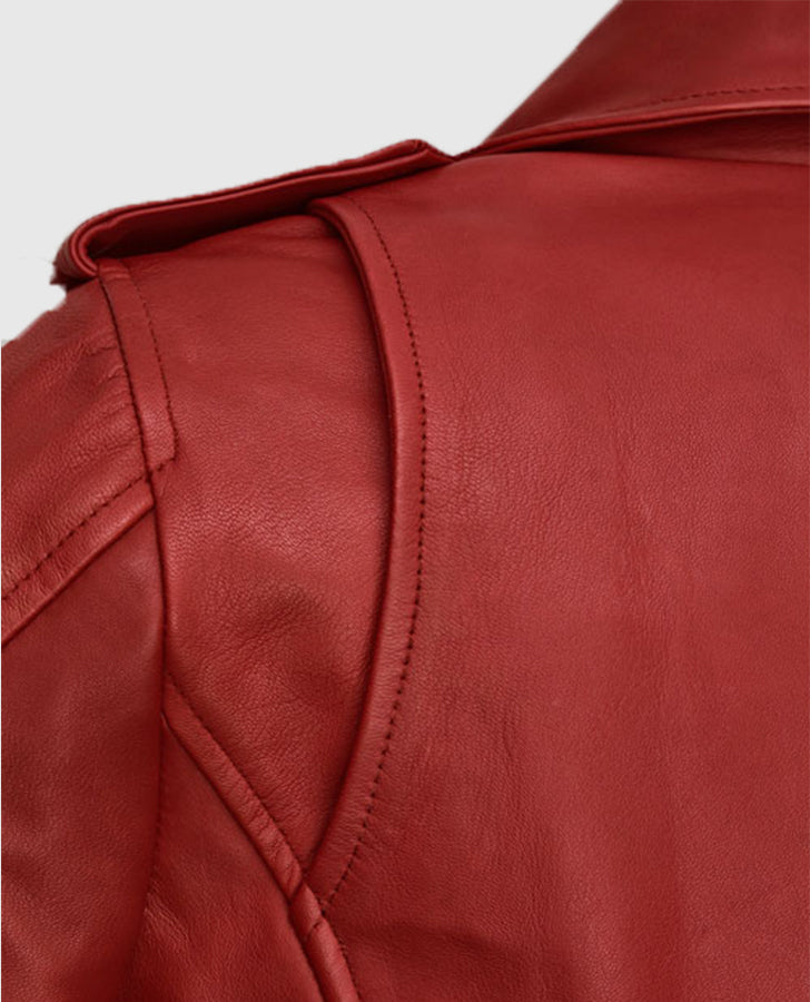 Freaky Millie Red Leather Jacket