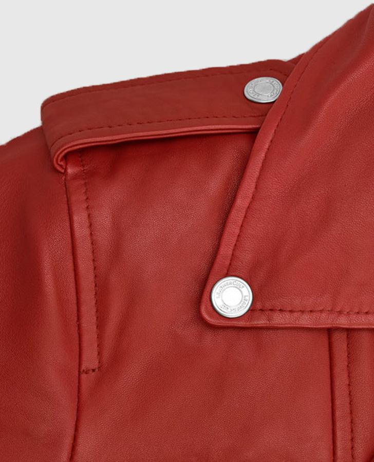 Freaky Millie Red Leather Jacket