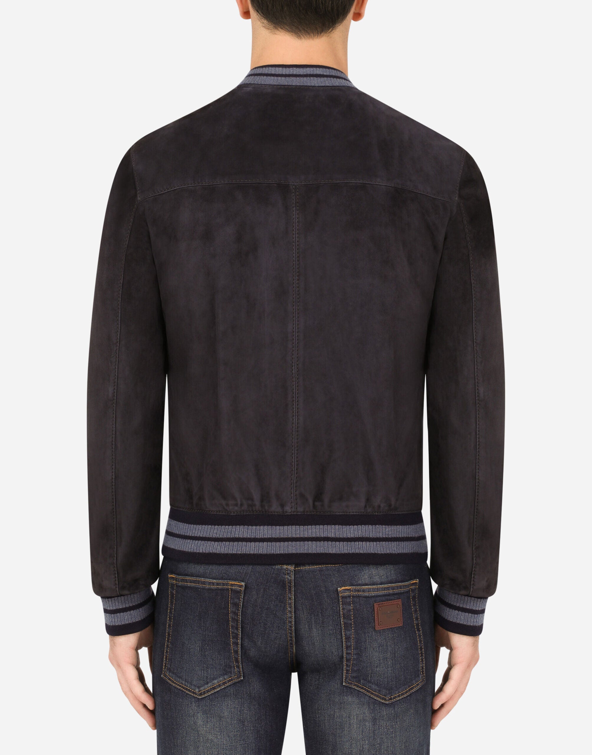 Men’s Leather Bomber Jacket Black - Kualited