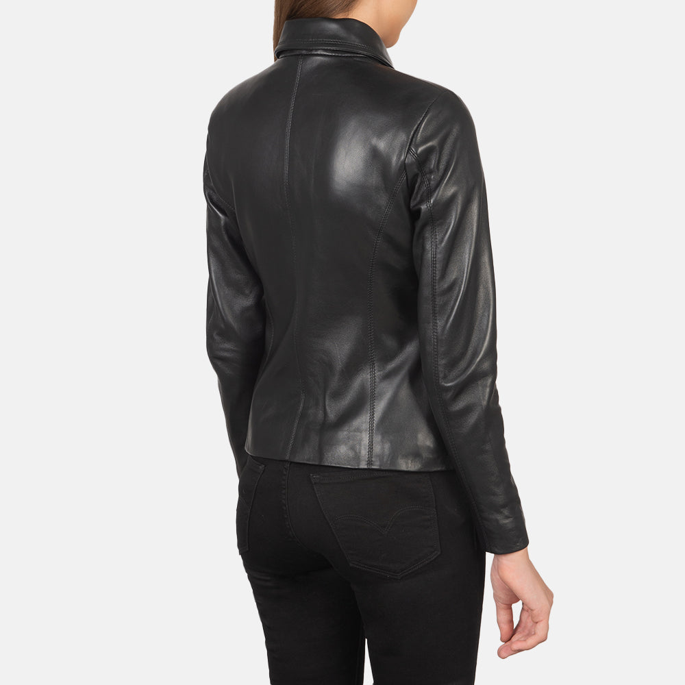 Colette Black Leather Jacket - Kualited