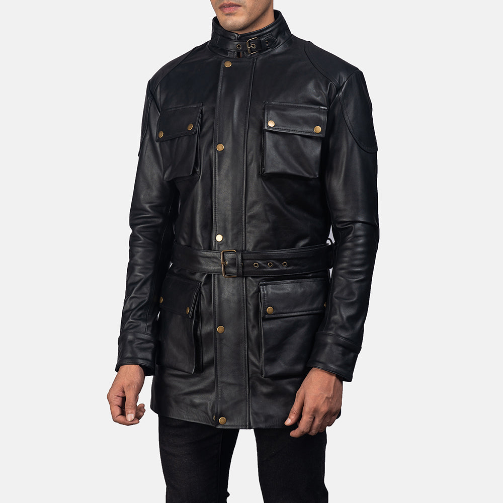 Dolf Black Leather Jacket