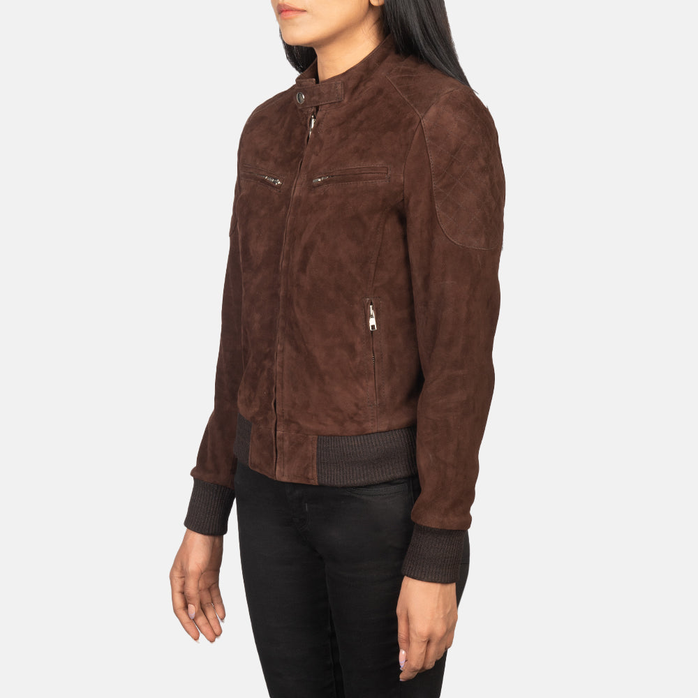 Zenna Mocha Suede  Jacket