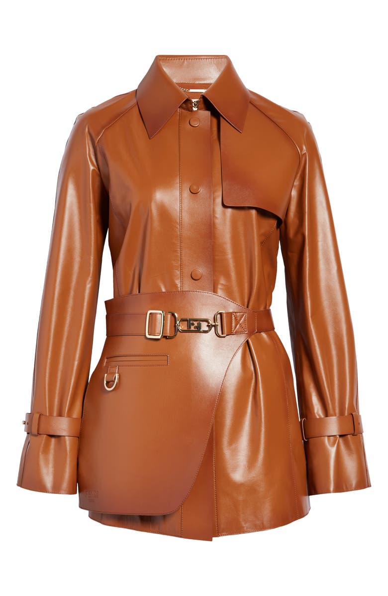 Belted Leather Shirt