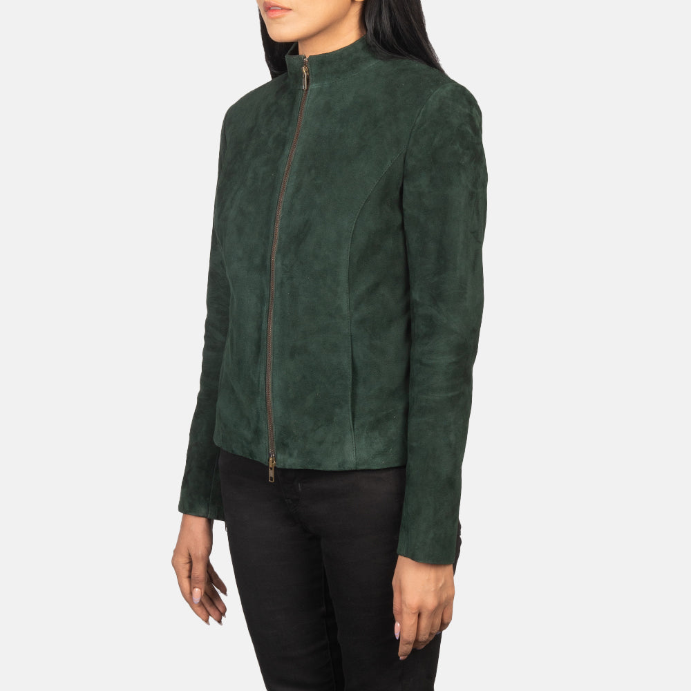 Rumella Green Suede Jacket