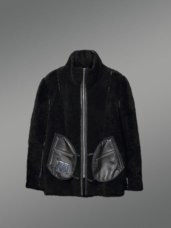 Men’s Double Collar Shearling Coat