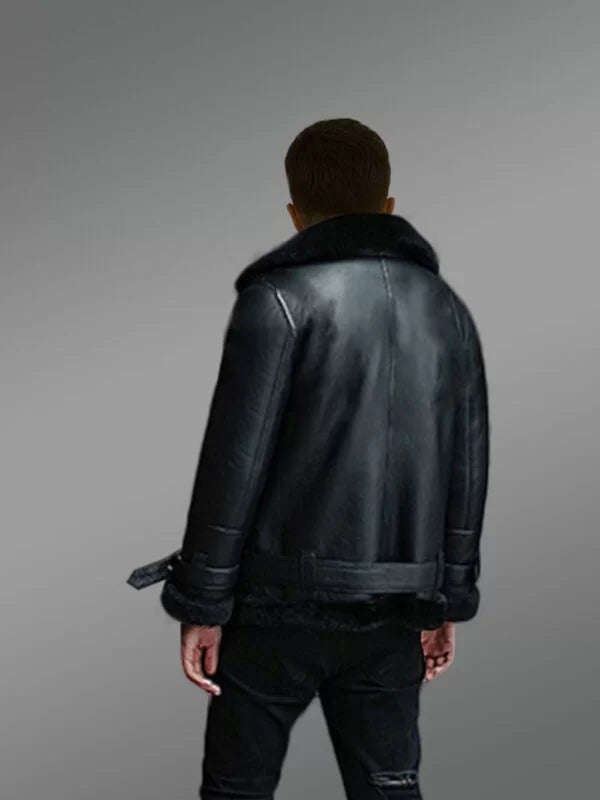 Men’s Genuine Shearling Jackets in Black to Redefine Your Appeal