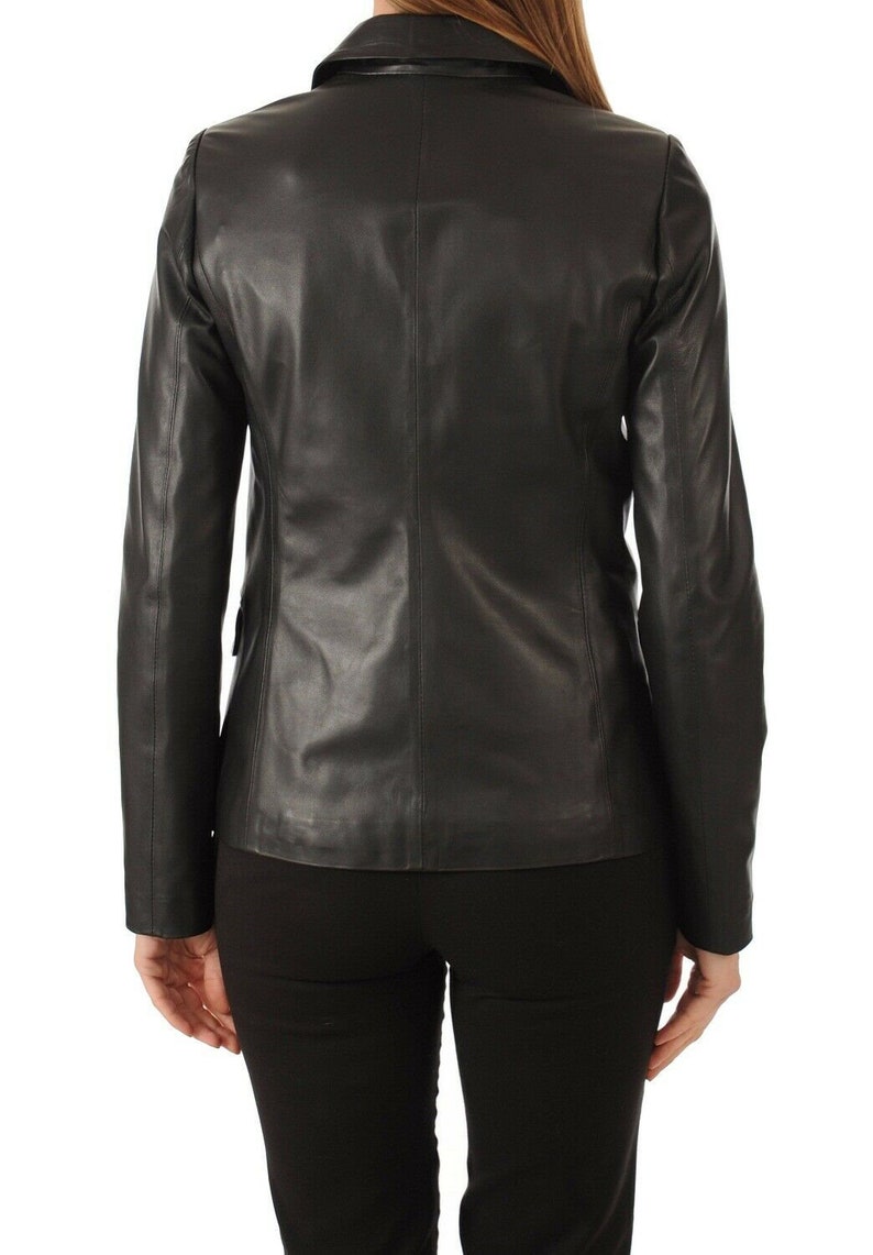 Women's Lambskin Genuine Leather Blazer