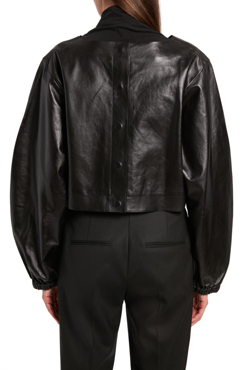 Franka Lambskin Leather Sweatshirt