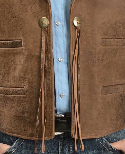 CONCHO LEATHER VEST