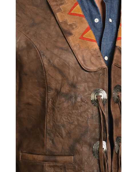 CIRCLE OF LIFE LEATHER VEST