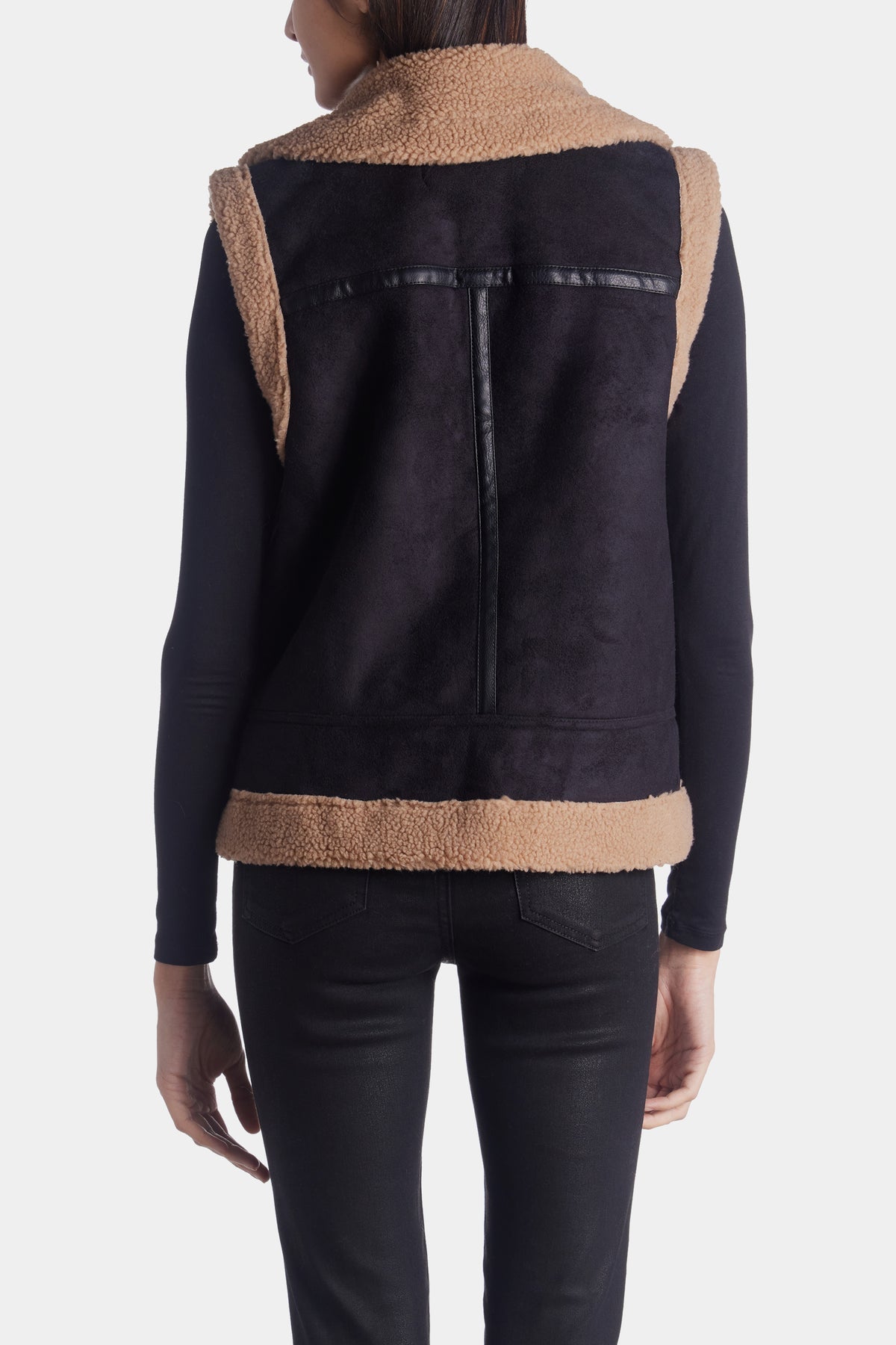 Vega Short Shearling Waistcoat