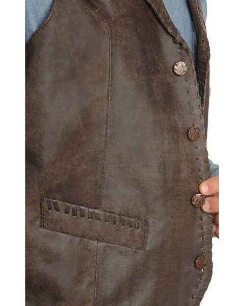 MEN'S WHIPSTITCH LAMB LEATHER VEST