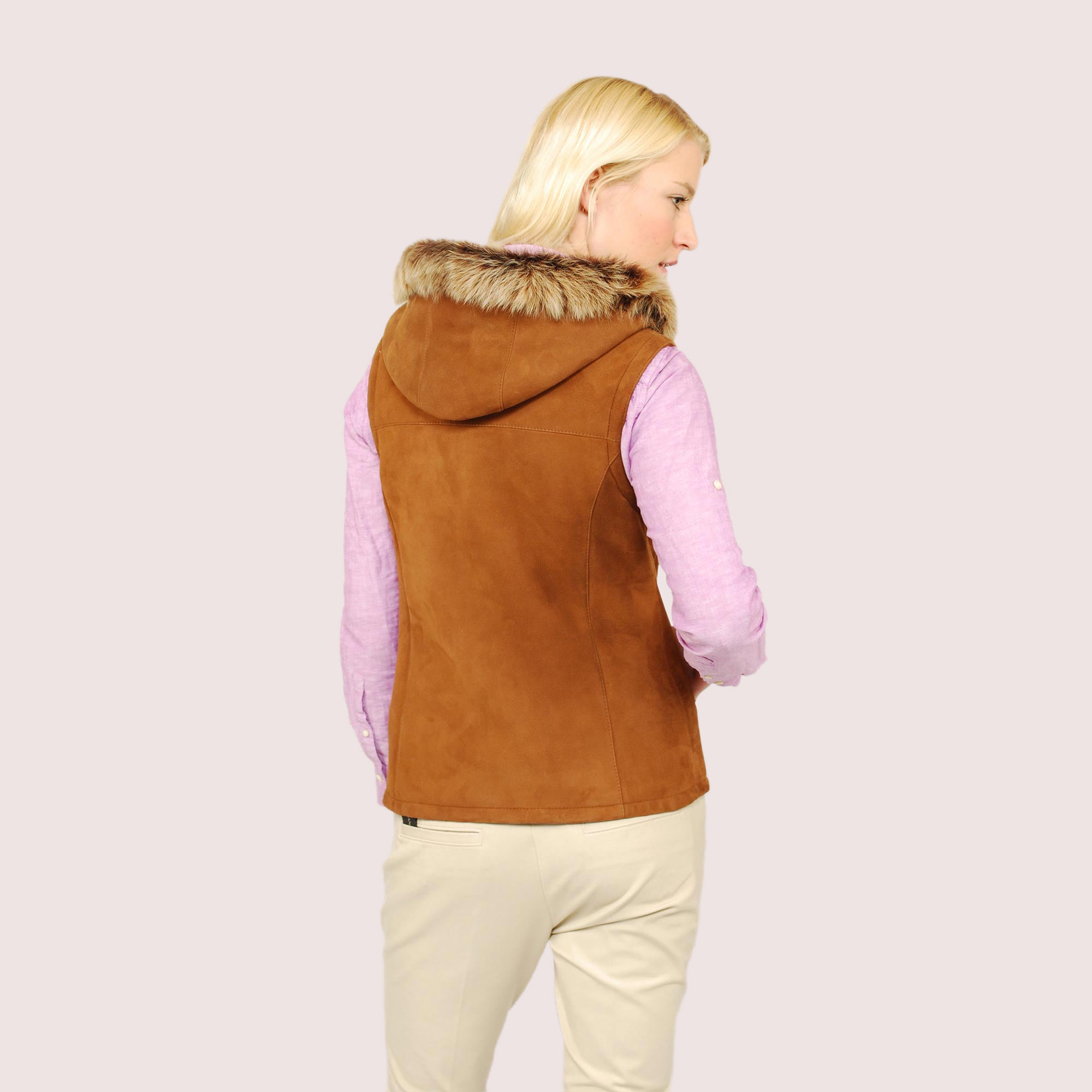 WOMEN SHEARLING VEST