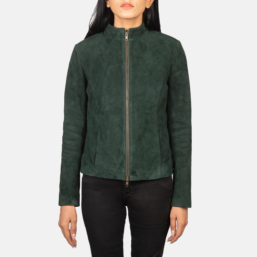 Rumella Green Suede Jacket