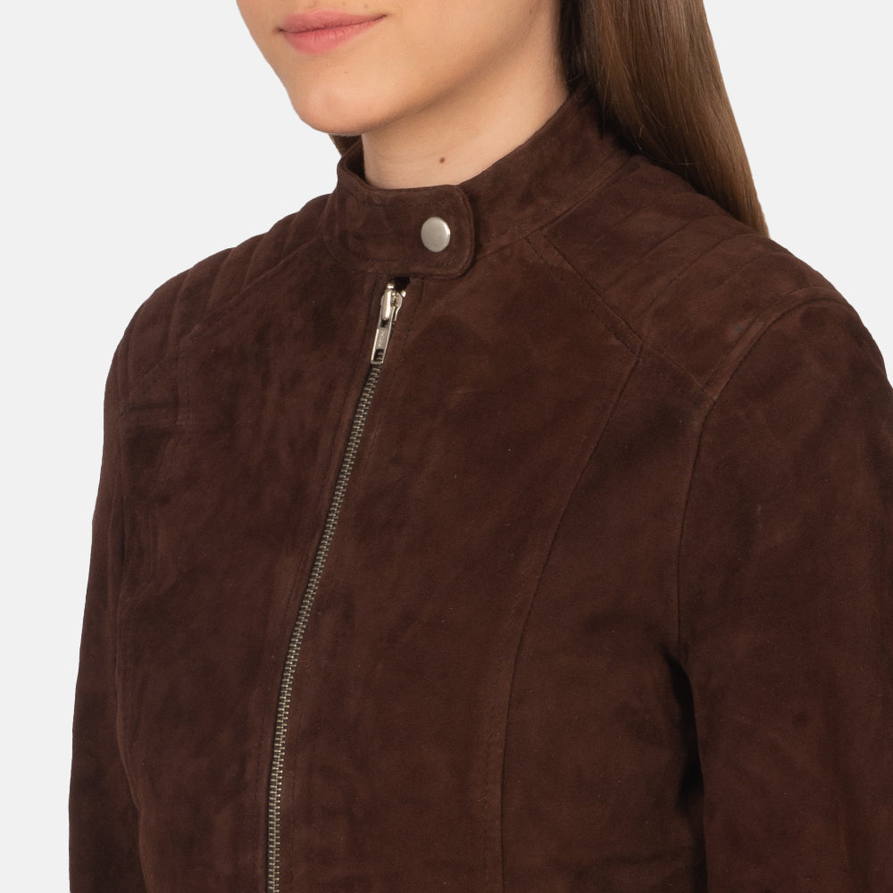 Kelsee Mocha Suede Jacket