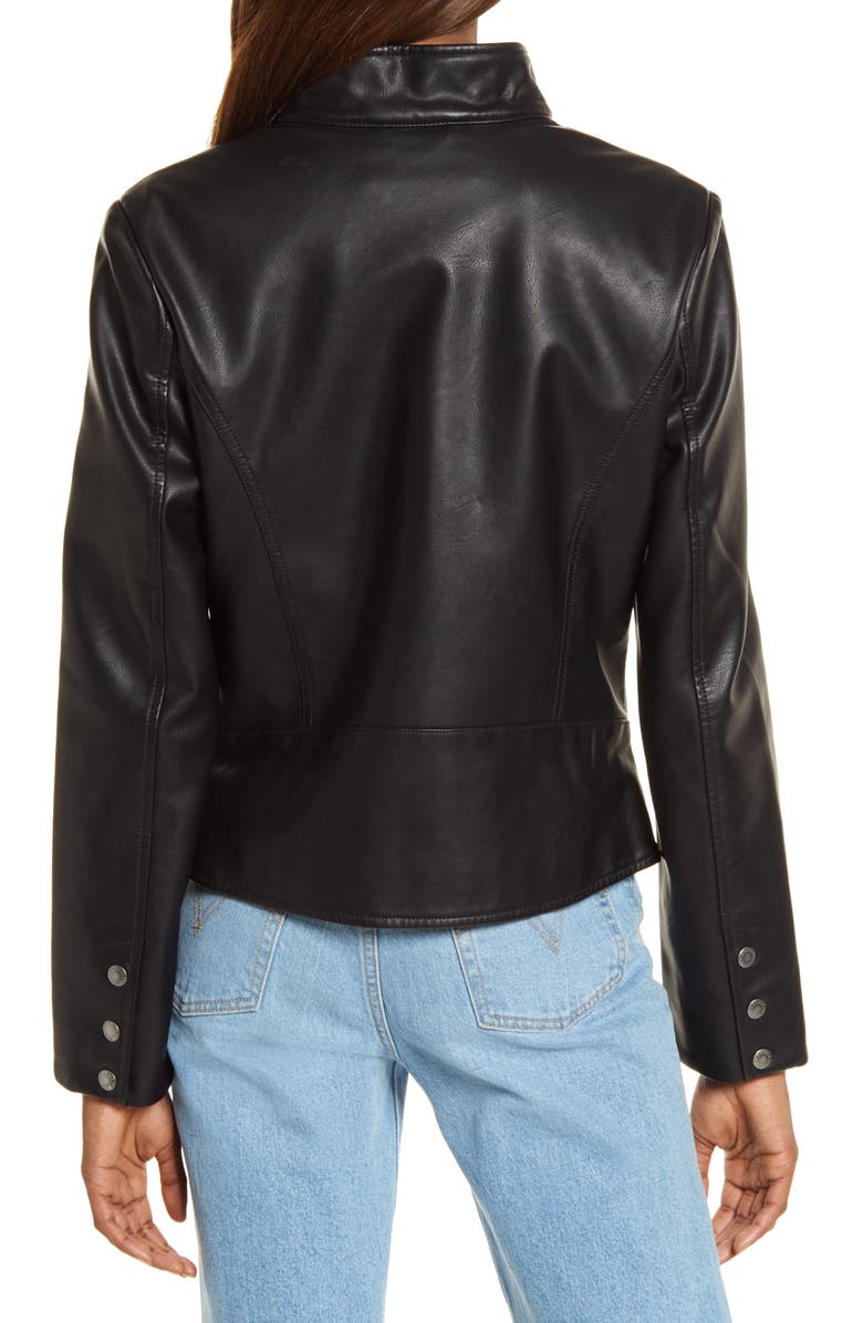 Women's Real Leather Racer Jacket