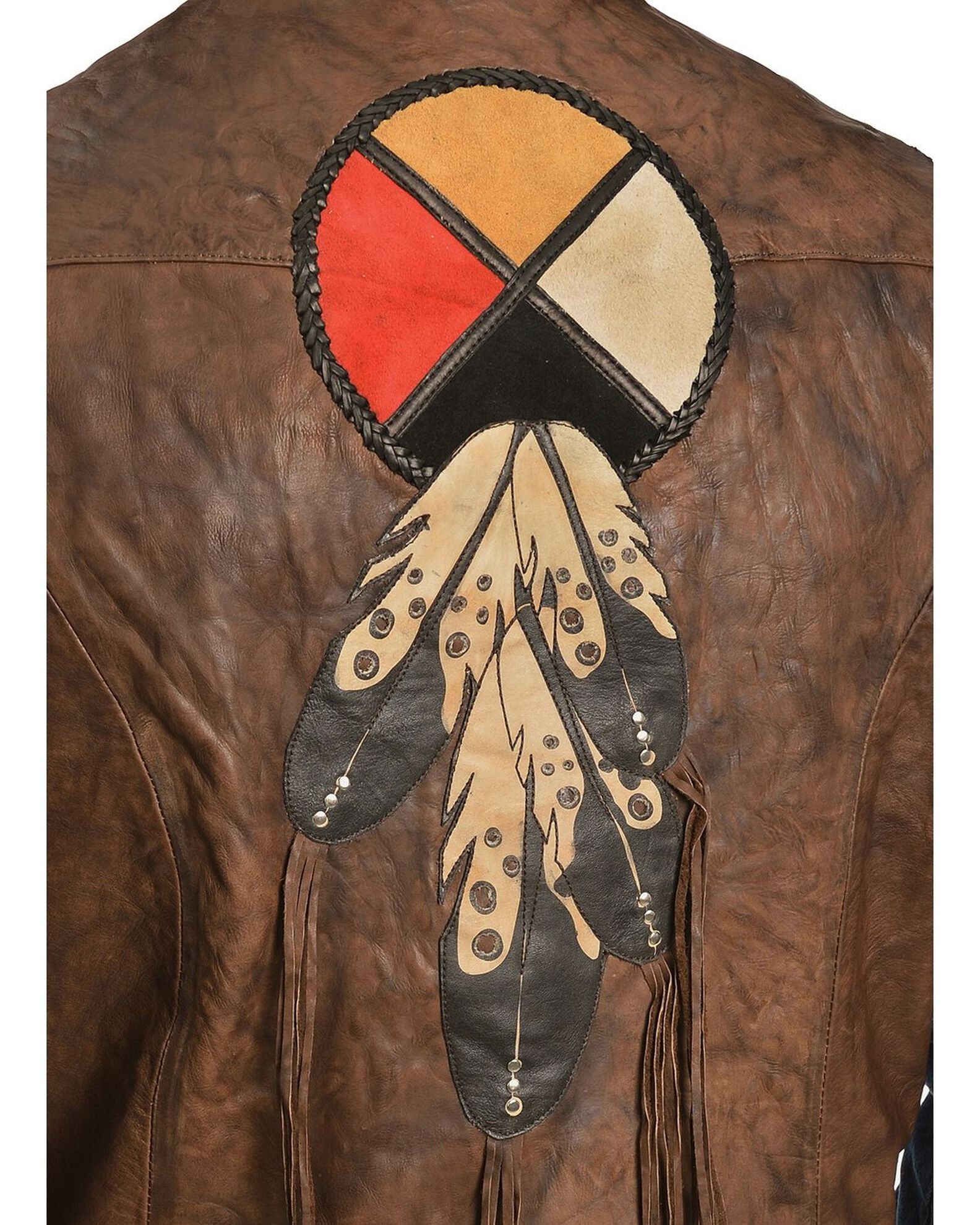 CIRCLE OF LIFE LEATHER VEST