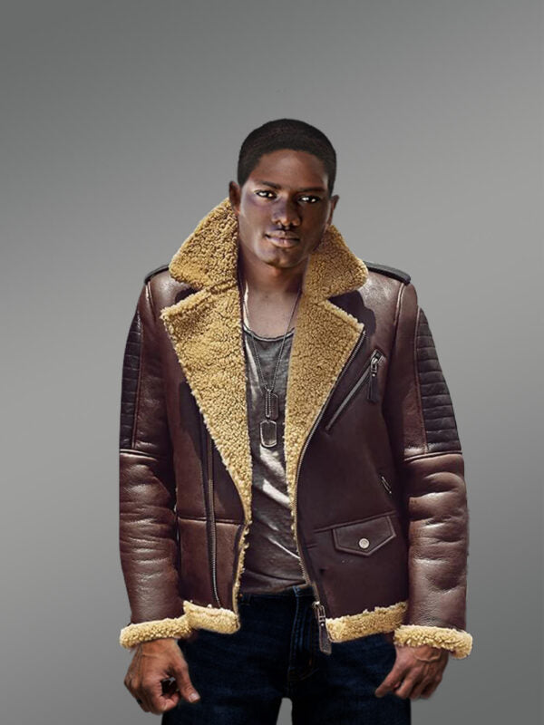 Genuine Shearling Coats in Brown