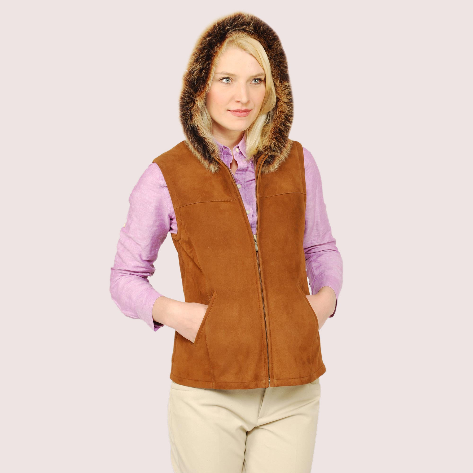 WOMEN SHEARLING VEST