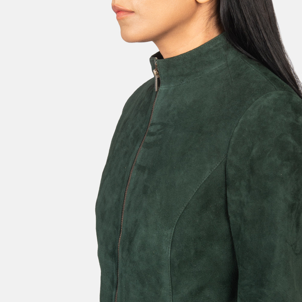 Rumella Green Suede Jacket