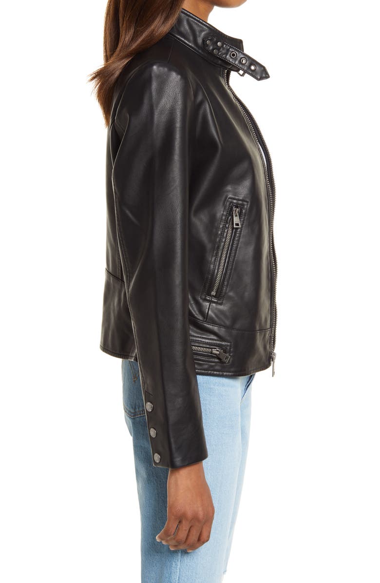 Women's Real Leather Racer Jacket