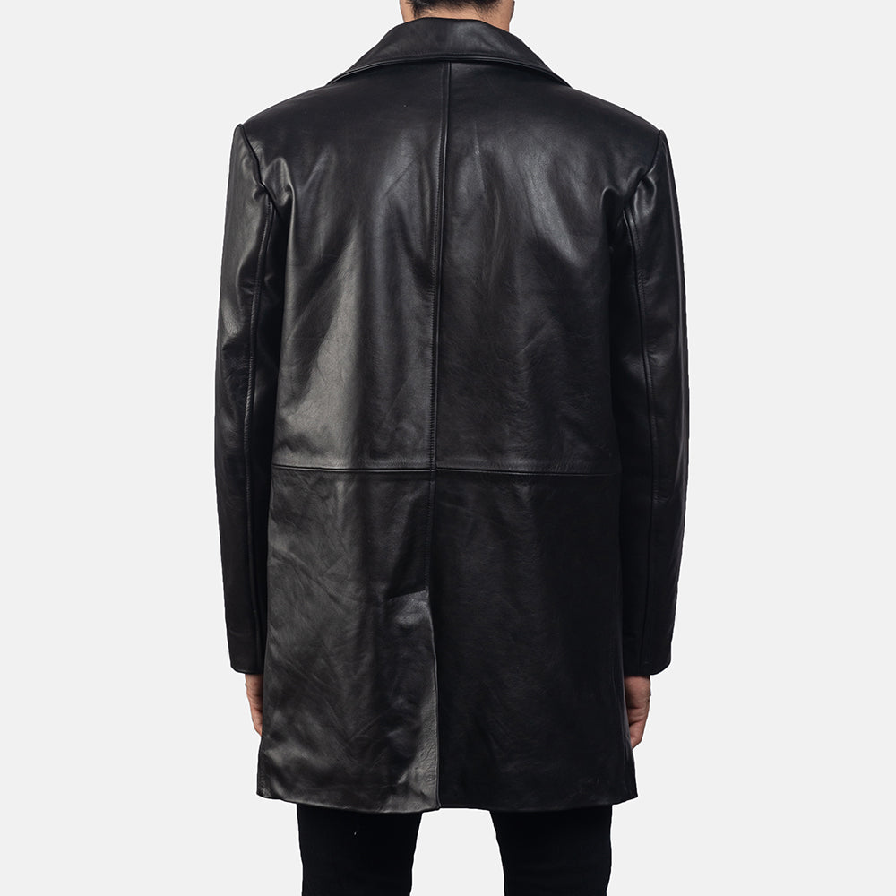 Classmith Black Leather Coat - Kualited