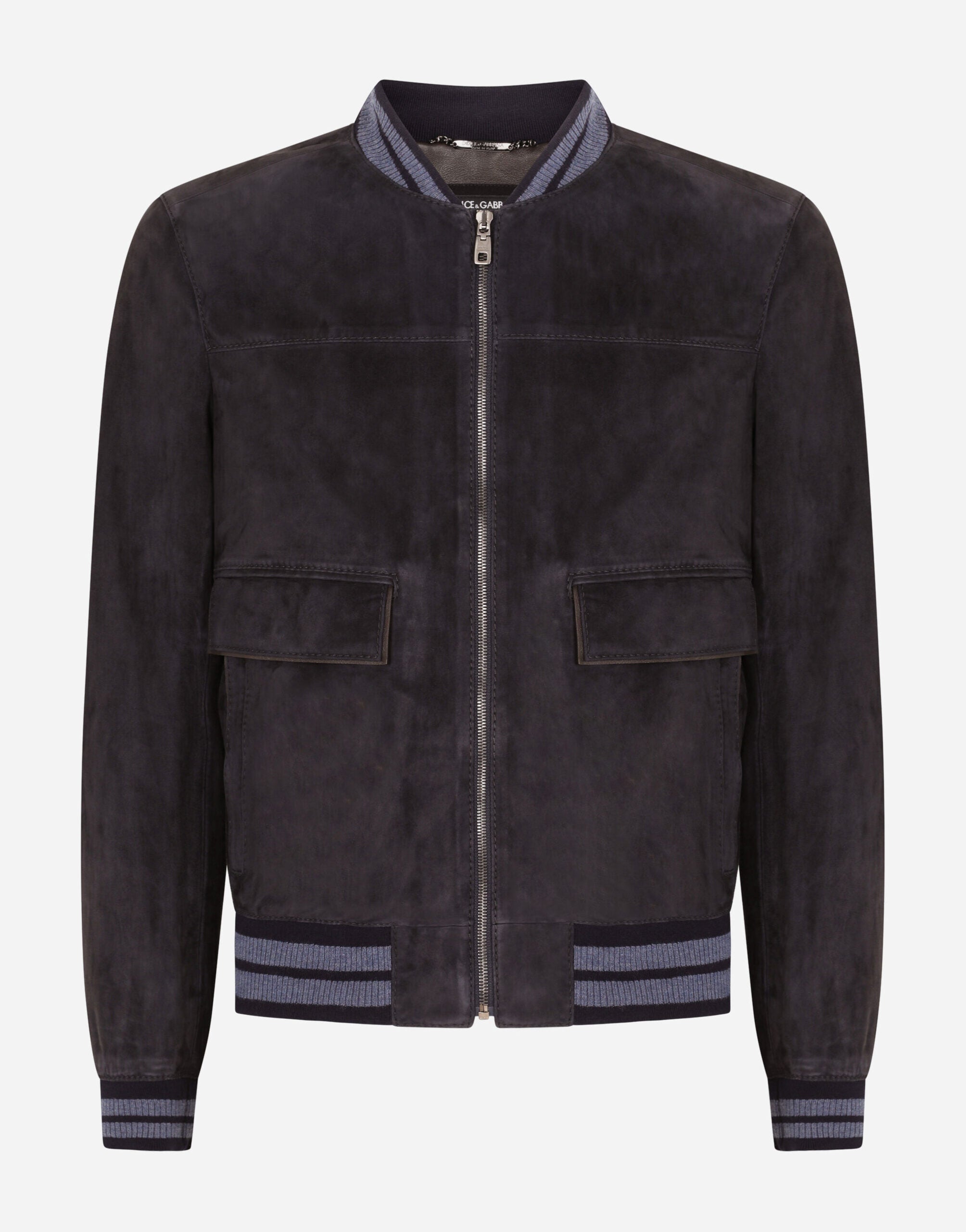 Men’s Leather Bomber Jacket Black - Kualited