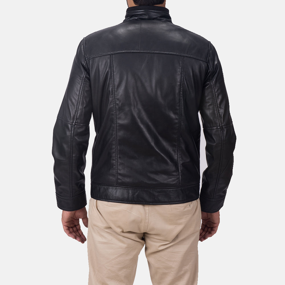 Maurice Black Leather Jacket - Kualited