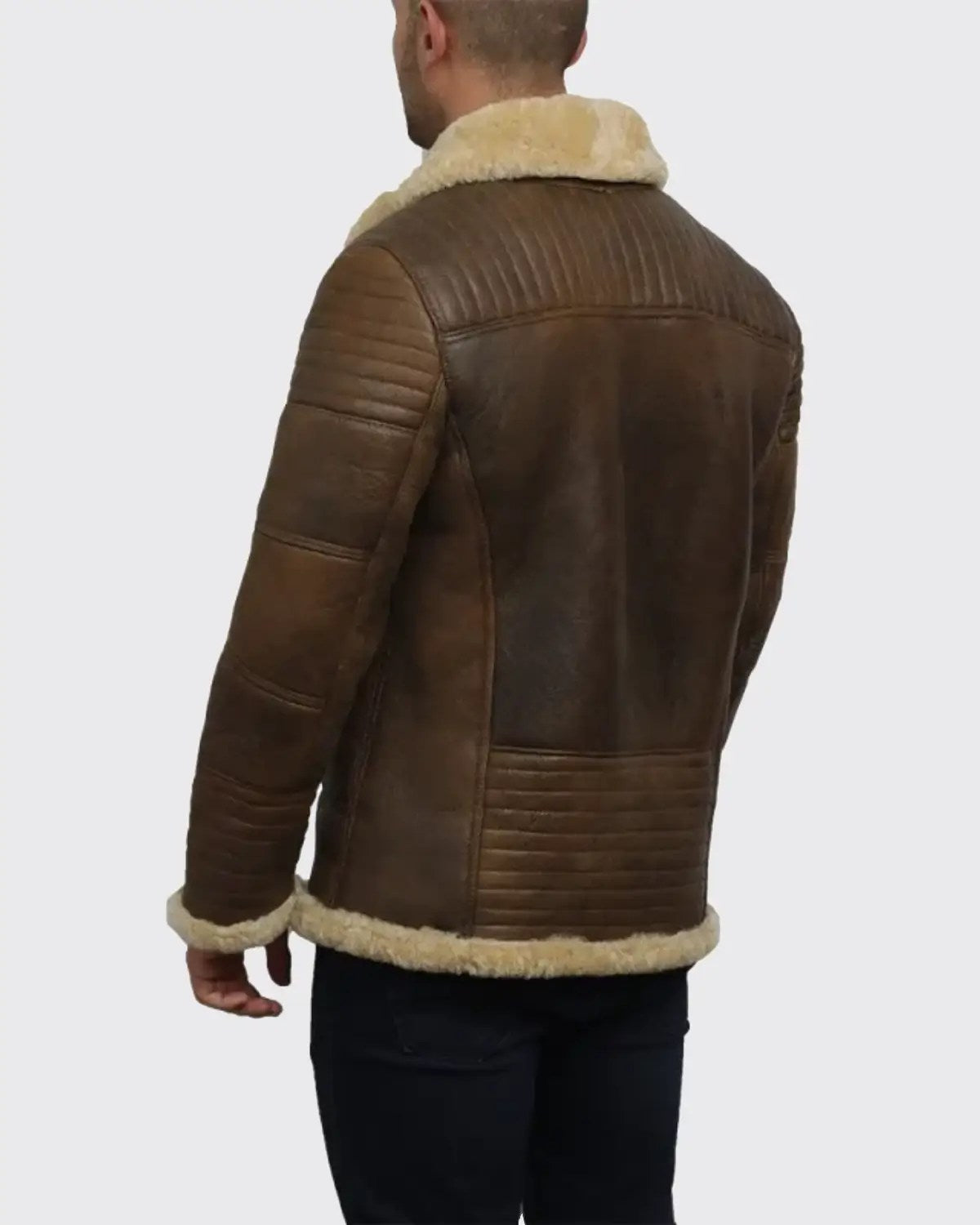 Mens B3 RAF Aviator Sheepskin Shearling Jacket