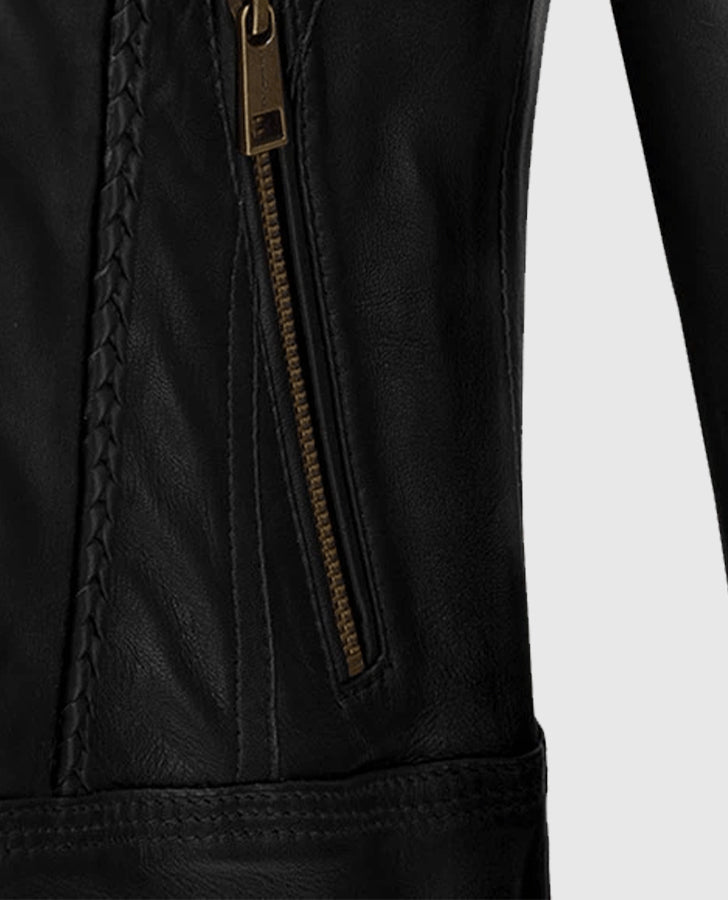 Clova Cafe Racer Leather Jacket