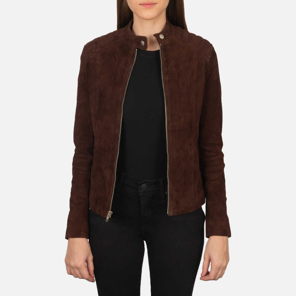 Kelsee Mocha Suede Jacket