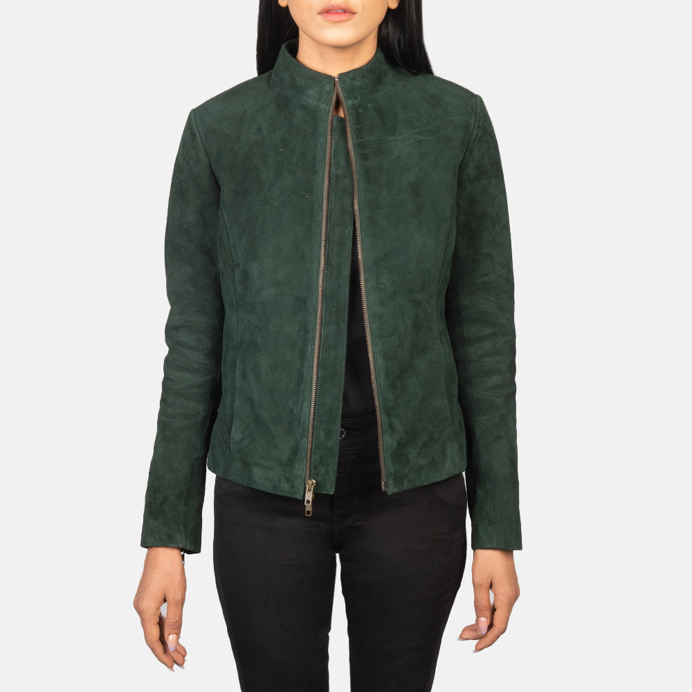 Rumella Green Suede Jacket