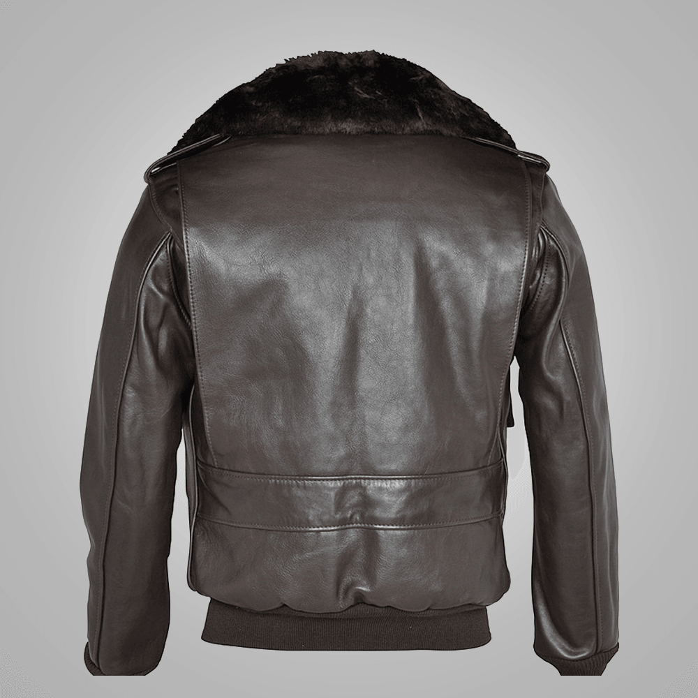 Men's Brown RAF A2 Cowhide Leather Flight Jacket - Timeless Aviation Style