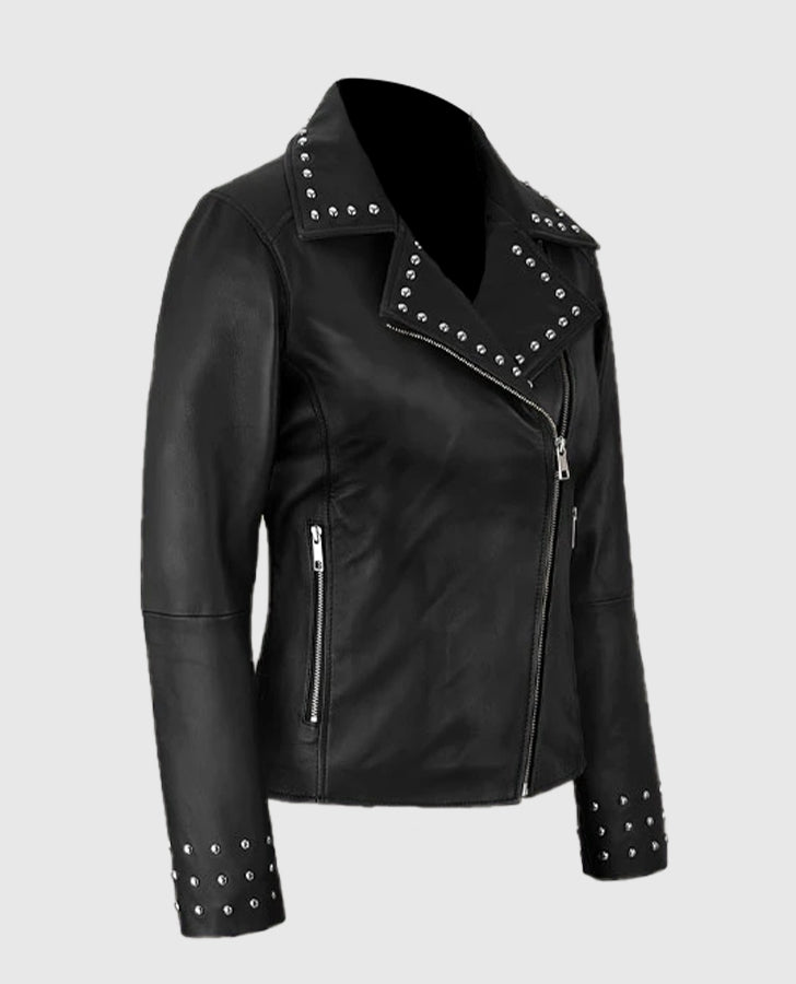 Eva Studded Leather Jacket