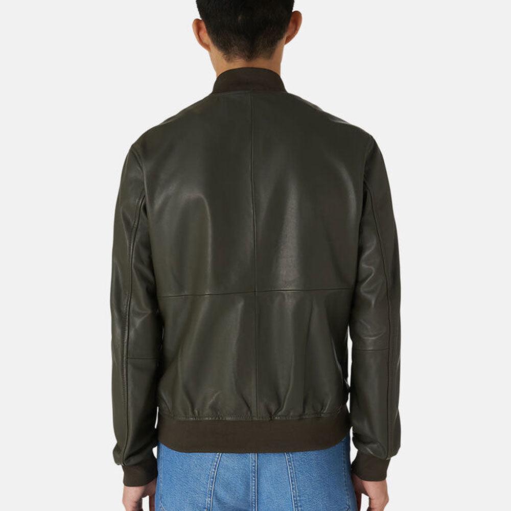 Timeless Men's Leather Bomber Jacket