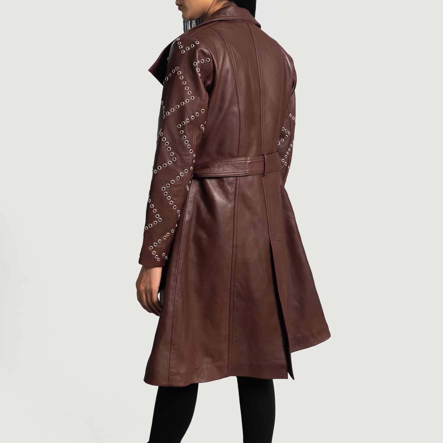 Missoni Maroon Leather Coat