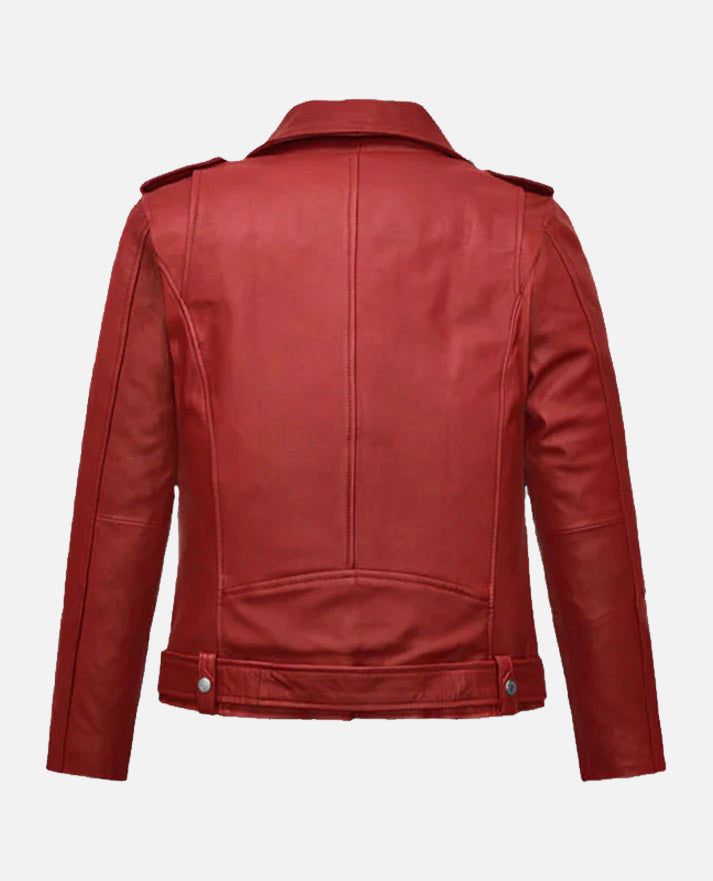 Freaky Millie Red Leather Jacket