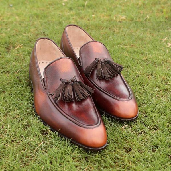 Handmade Men's Loafers & Slip-Ons driving shoes, men's leather loafers