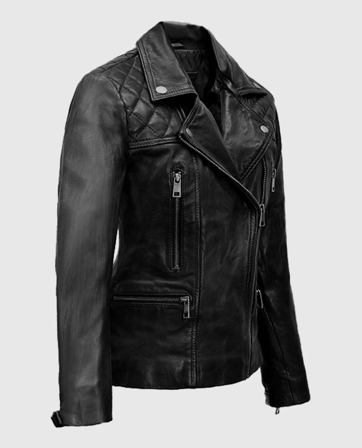 Lucifer S05 Chloe Decker Black Leather Jacket
