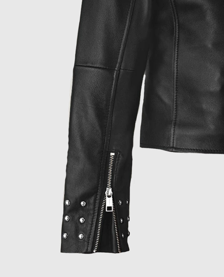 Eva Studded Leather Jacket
