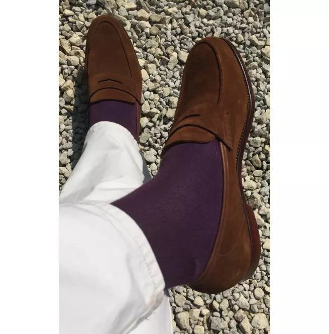 Brown Suede Handmade Moccasins Slip Ons Office Shoes