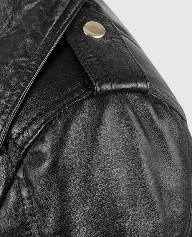 Sarah Connor Terminator Genisys Black Leather Jacket