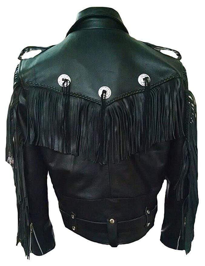 Men's Leather Tussles Bomber Biker Jacket